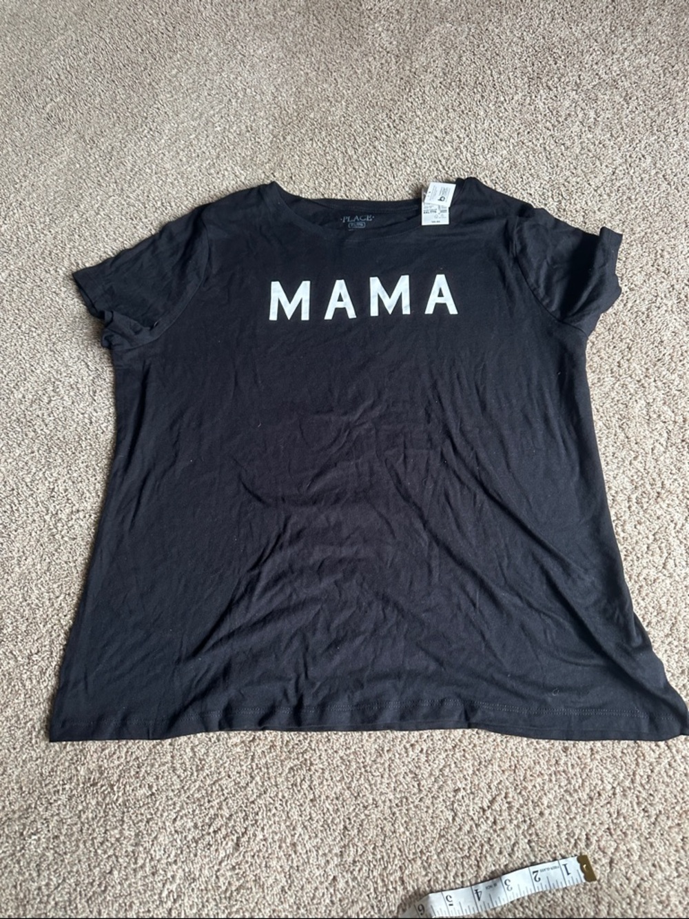 Place Black 'MAMA' Short Sleeve Tee